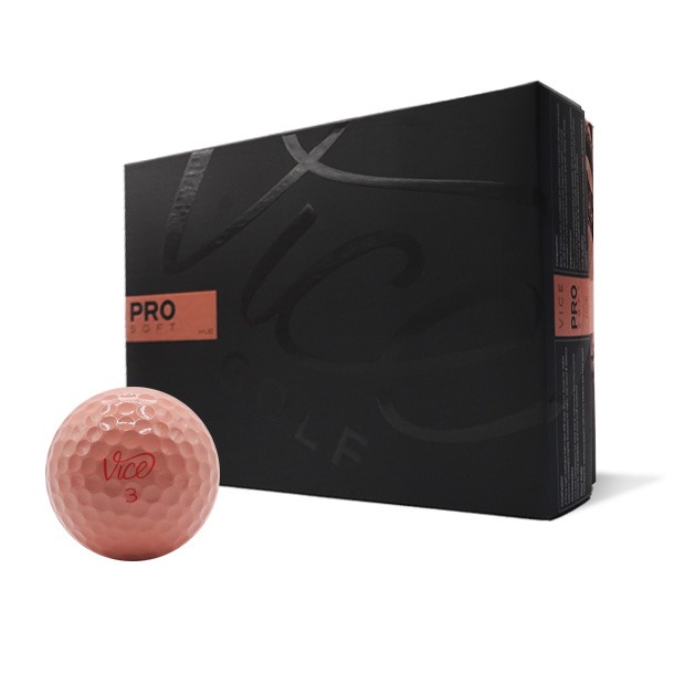 Vice Pro Soft Hue Peach Parfait Golf Balls