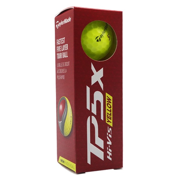 TaylorMade TP5X Yellow Golf Balls 2024