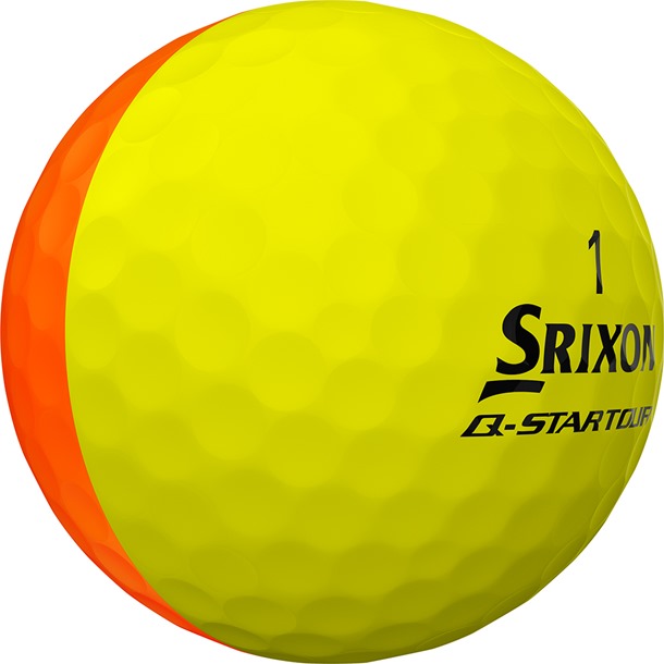 Srixon Q-Star Tour Divide Orange & Yellow Golf Balls