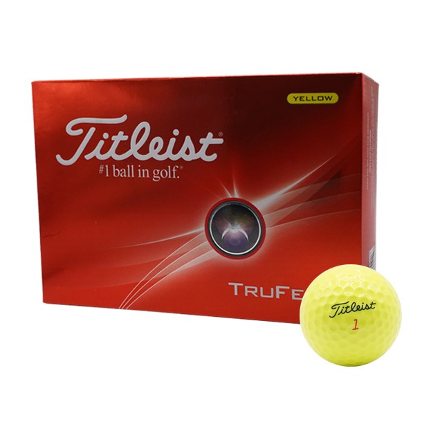 Titleist Trufeel 2024 Golf Balls - Yellow