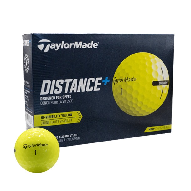 TaylorMade Distance+ Yellow Golf Balls