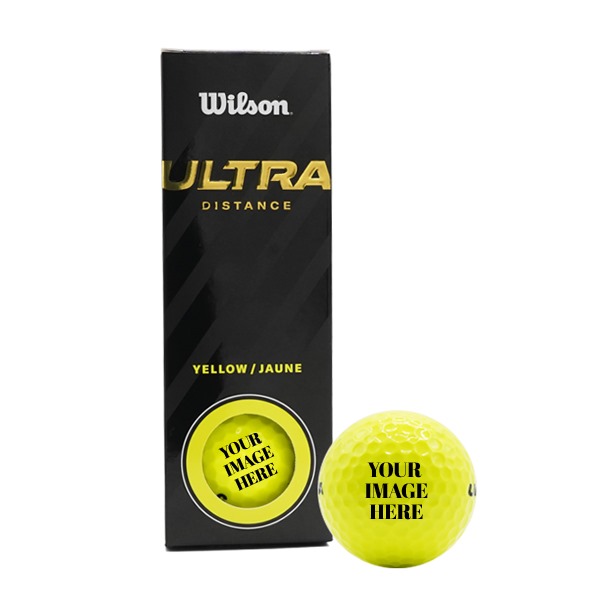 Ultra Distance Yellow Wilson Golf Balls
