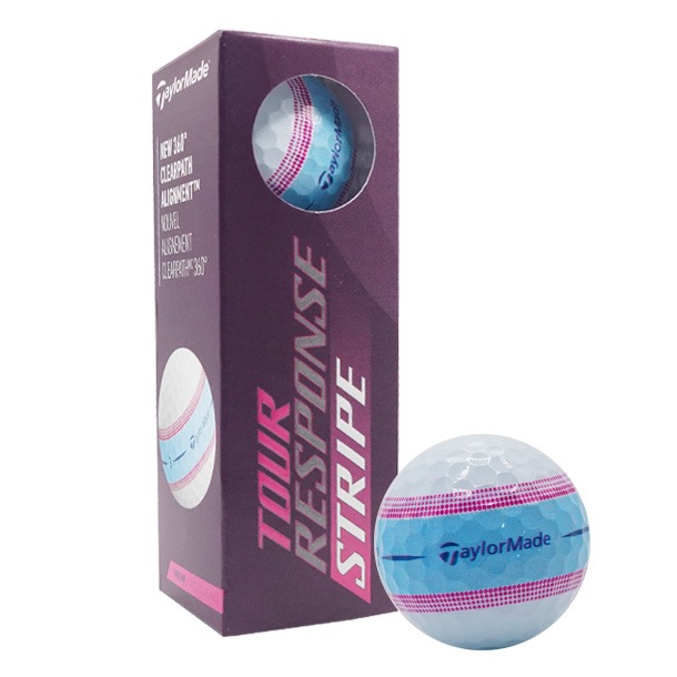 TaylorMade Tour Response Stripe Light Blue Golf Balls