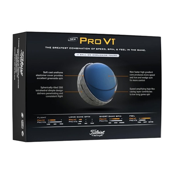 Titleist Pro V1 Random Number Golf Balls - Each sleeve of 3 has a matching random number from 00–99