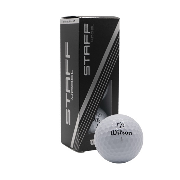 2024 Wilson Staff Model Golf Balls in White