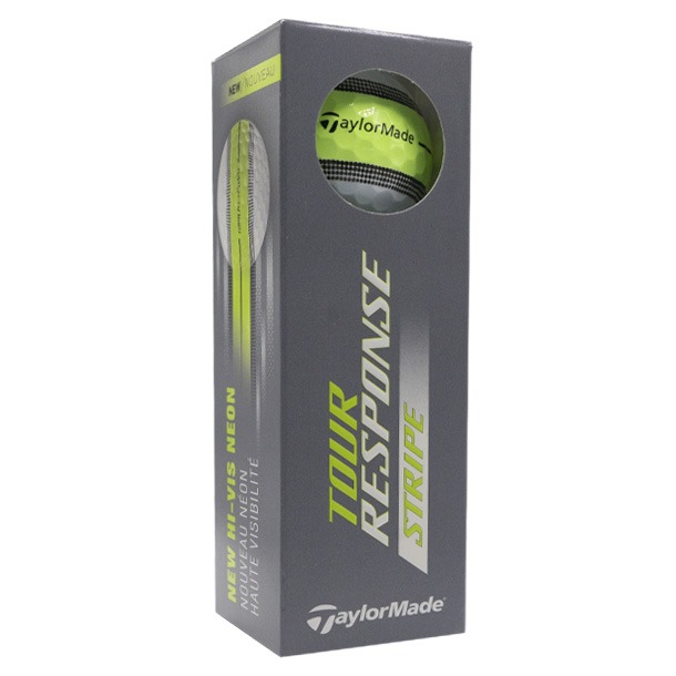 TaylorMade Tour Response Stripe Yellow Golf Balls 2025
