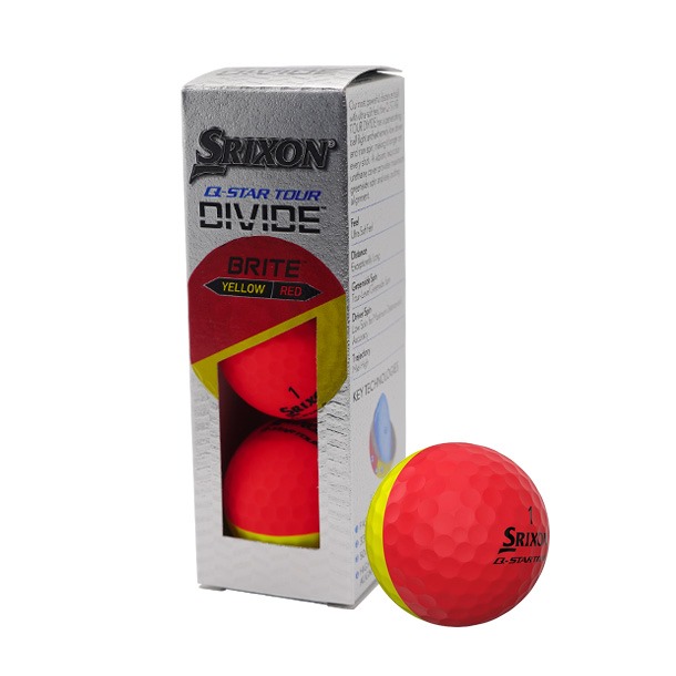 Srixon Q-Star Divide Yellow & Red Golf Balls 