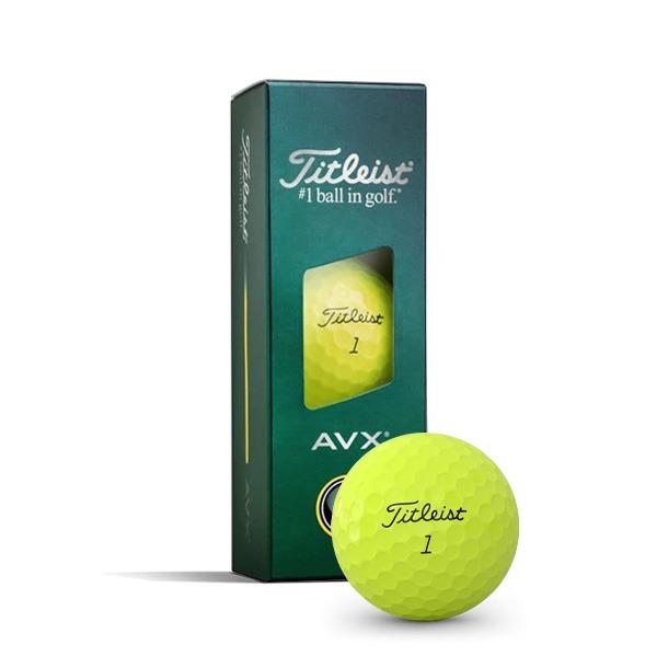 Titleist AVX Yellow Golf Balls 2026