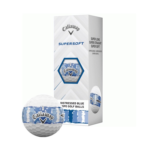 Callaway Supersoft Distressed Blue Stripe Golf Balls 2026