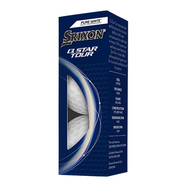 2024 Srixon Q-Star Tour Golf Balls (Pure White)