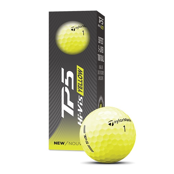 TaylorMade TP5 Yellow Golf Balls 2026