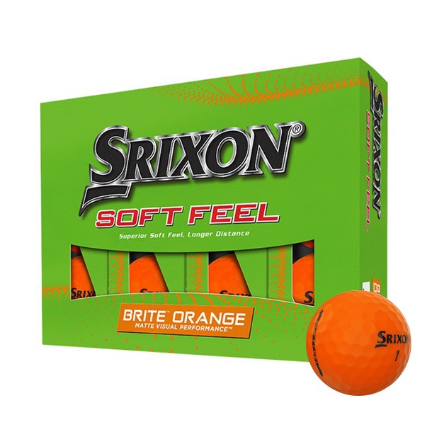 Srixon Soft Feel Brite Orange Golf Balls