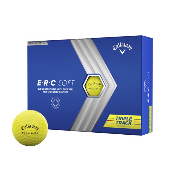 Callaway ERC Soft Triple Track Yellow Golf Balls