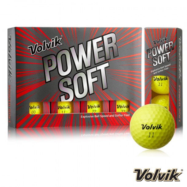 Volvik Power Soft - Yellow Golf Balls