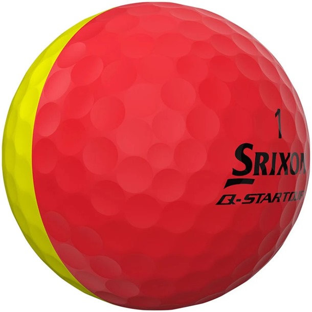 Srixon Q-Star Divide Yellow & Red Golf Balls