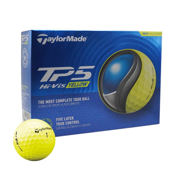 TaylorMade TP5 Yellow Golf Balls 2024