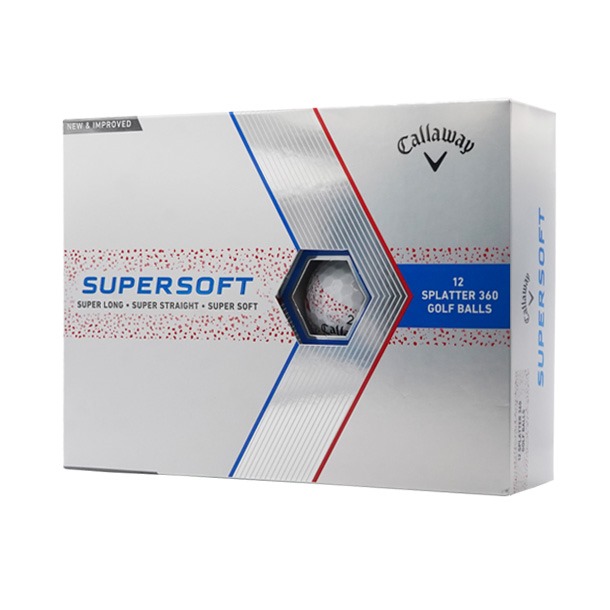 Callaway Supersoft Red Splatter Golf Balls