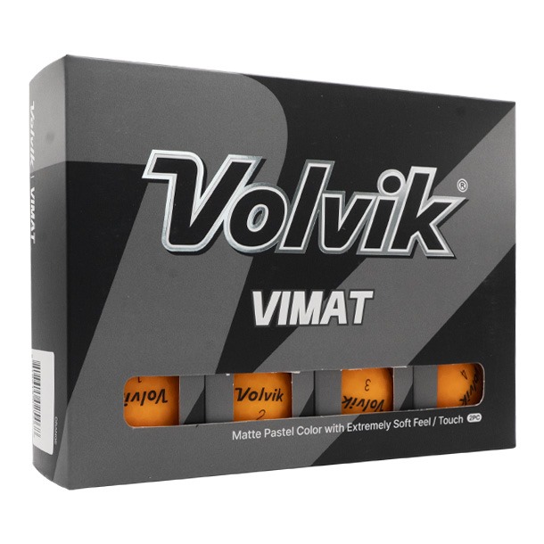 Volvik Vimat Pastel Orange Golf Balls