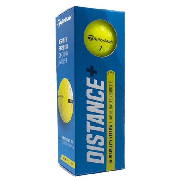 TaylorMade Distance+ Yellow Golf Balls
