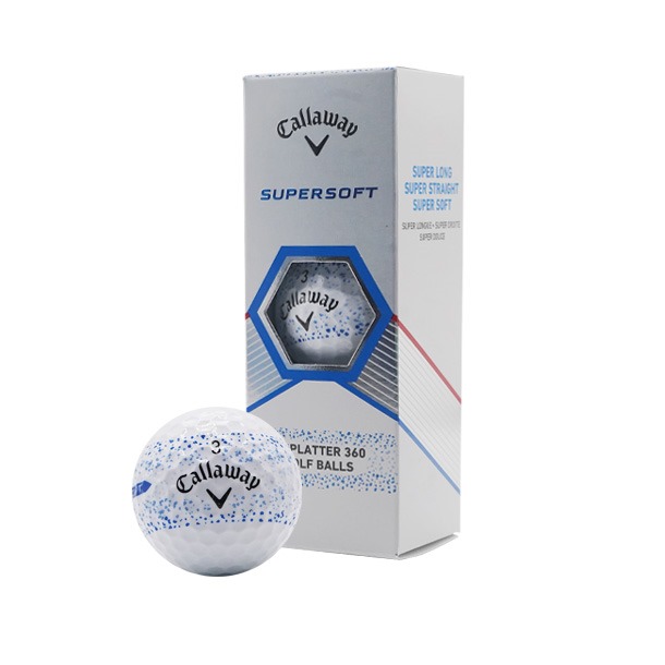 Callaway Supersoft Splatter Blue Golf Balls