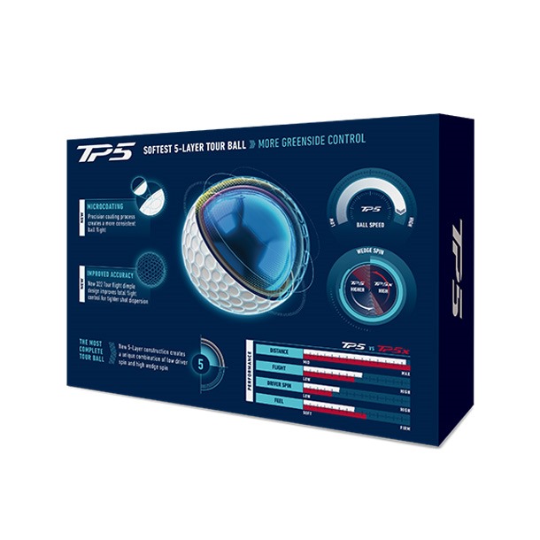 TaylorMade TP5 White Golf Balls 2026