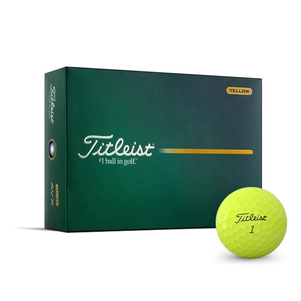 Titleist AVX Yellow Golf Balls 2026