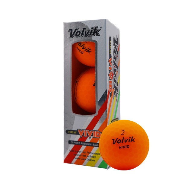 Volvik Vivid Focus Orange Golf Balls