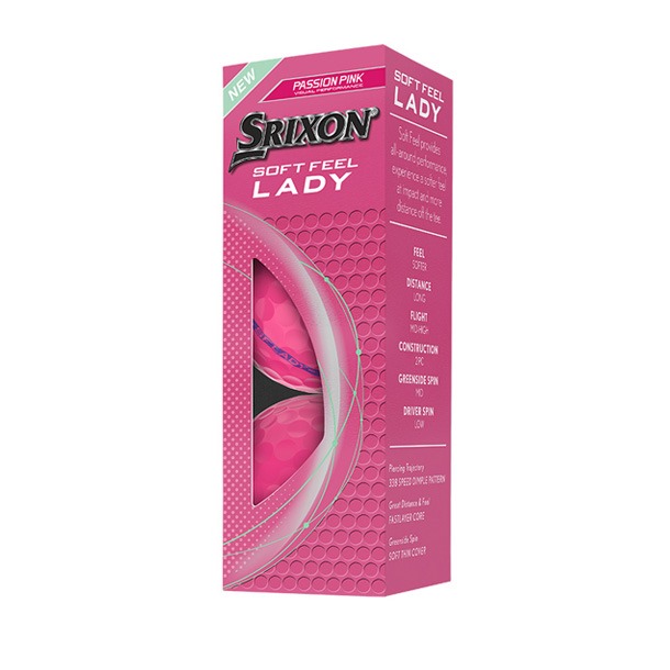 Srixon Soft Feel Lady Pink Golf Balls 2025