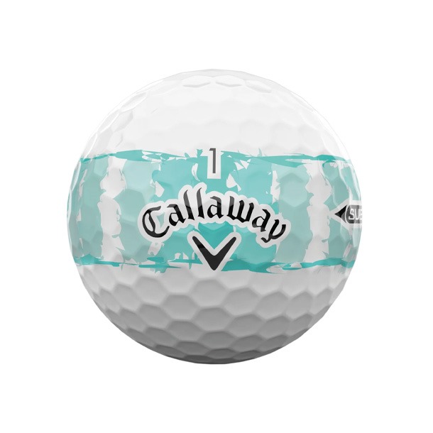 Callaway Supersoft Distressed Teal Stripe Golf Balls 2026