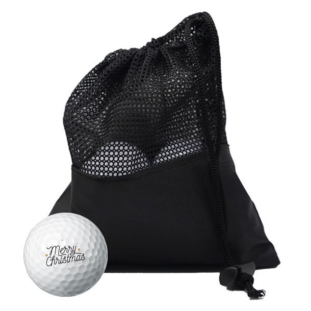 Classic Merry Christmas Golf Ball