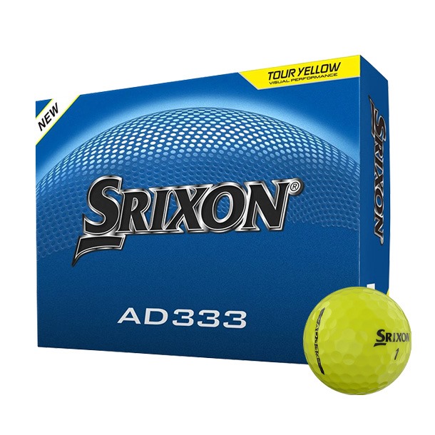 srixon ad333 golf balls yellow