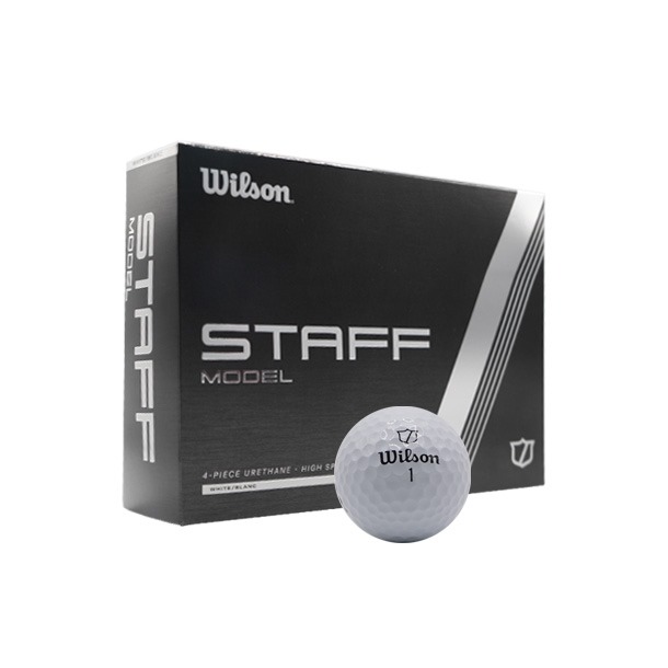 2024 Wilson Staff Model Golf Balls in White