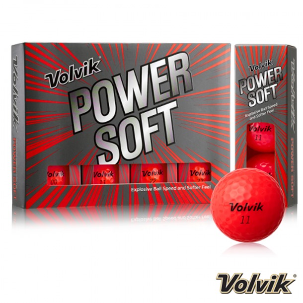 Volvik Power Soft - Red Golf Balls