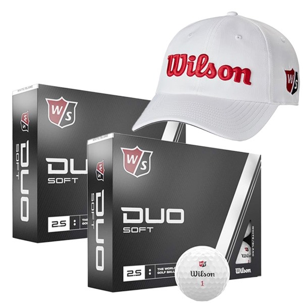 Wilson Duo Soft Golf Balls with FREE Hat!