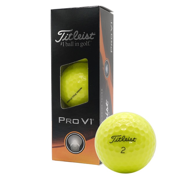 Choose Titleist Pro V1 Yellow Golf Balls 2023