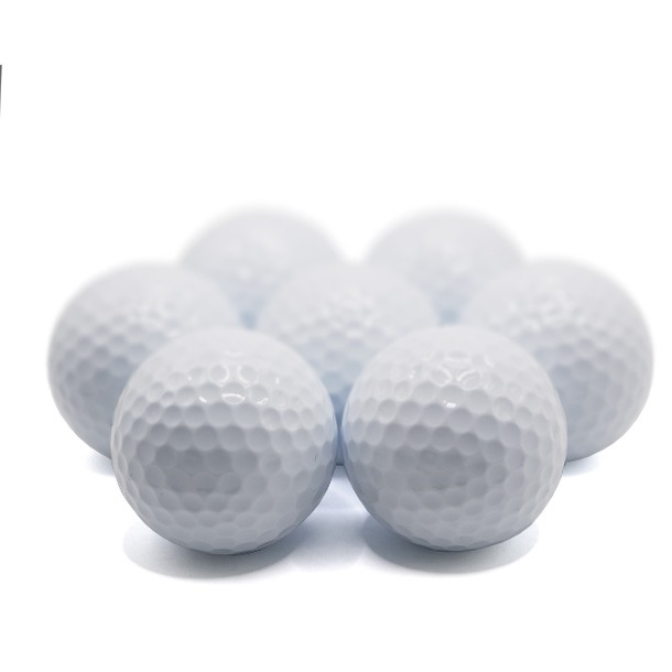 6 x Unbranded Blank Golf Balls (with Bag)