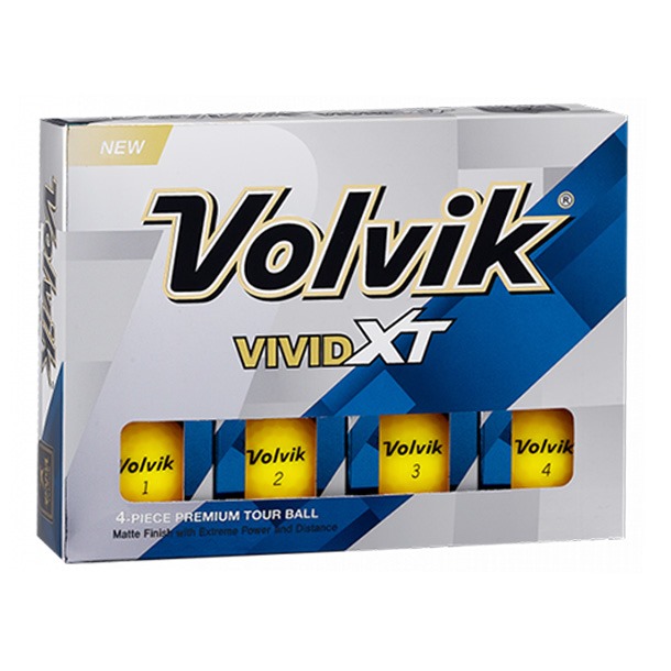 Volvik Vivid XT - Yellow Golf Balls