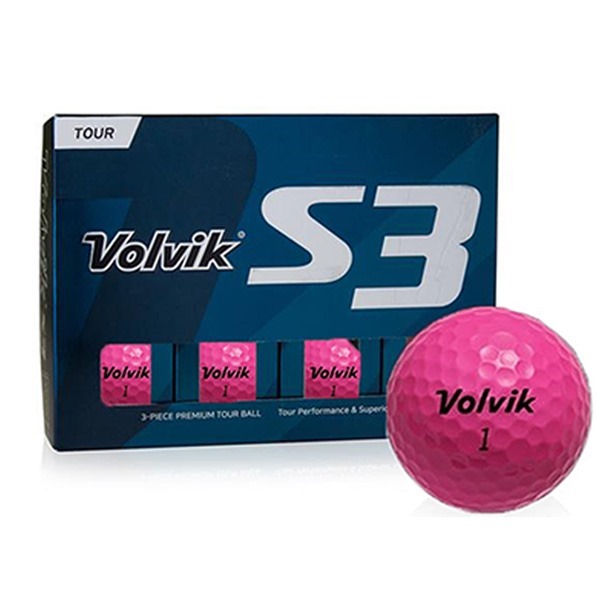 Volvik S3 Pink Golf Balls