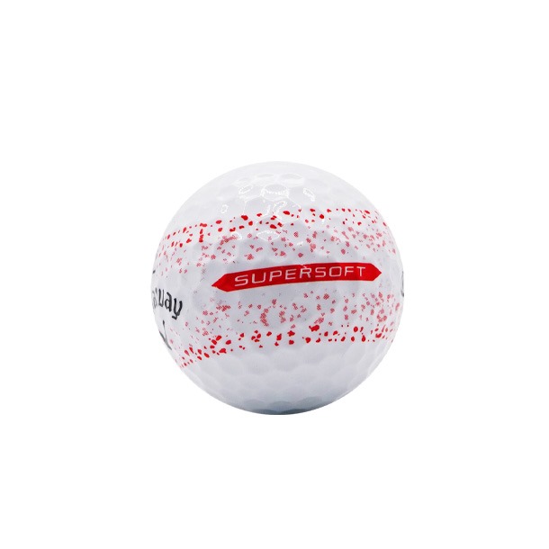 Callaway Supersoft Red Splatter Golf Balls