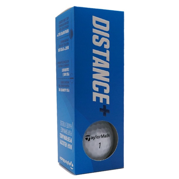 Sleeve of 3 TaylorMade Distance+ Golf Balls
