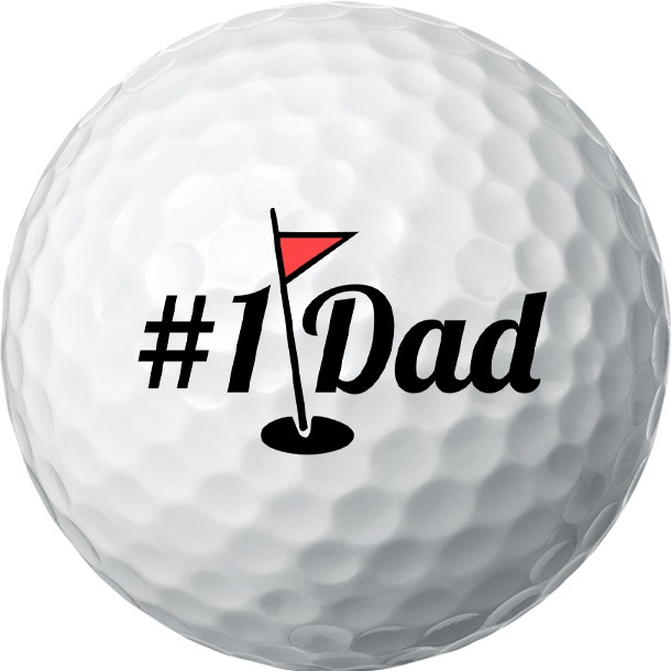 #1 Dad Golf Ball