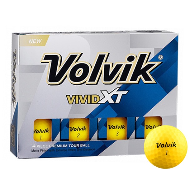 Volvik Vivid XT - Yellow Golf Balls