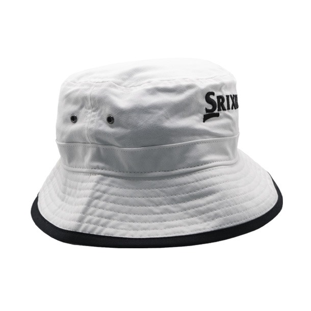 White golf bucket hat