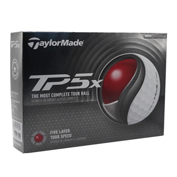 TaylorMade TP5X White Golf Balls 2024