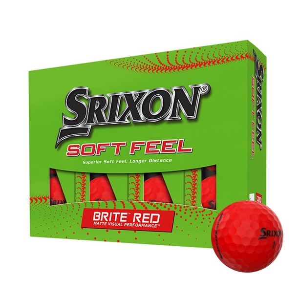 Srixon Gift Set Red Soft Feel Golf Balls and Red Hat