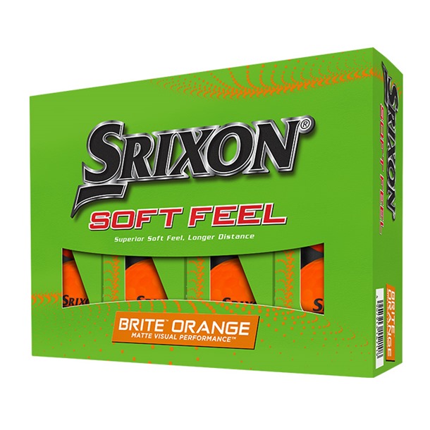 Srixon Soft Feel Brite Orange Golf Balls