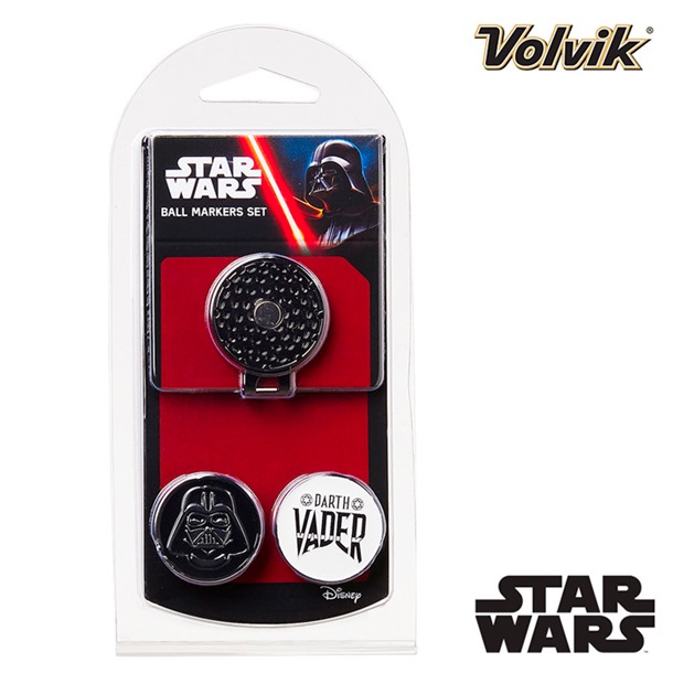 Volvik Star Wars Darth Vader Hat Clip & 2 Ball Marker Gift Set
