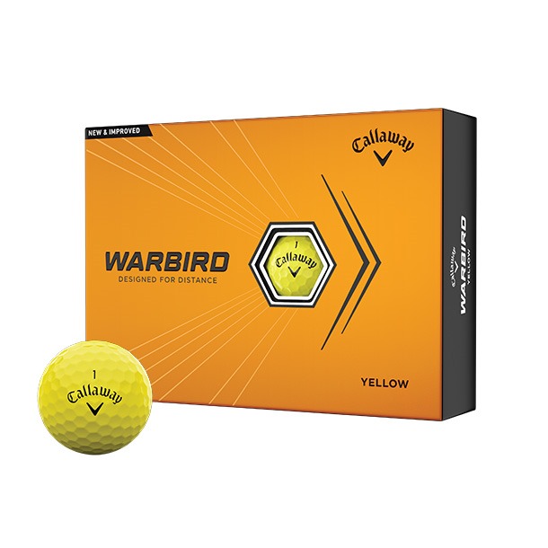 callaway warbird yellow golf balls