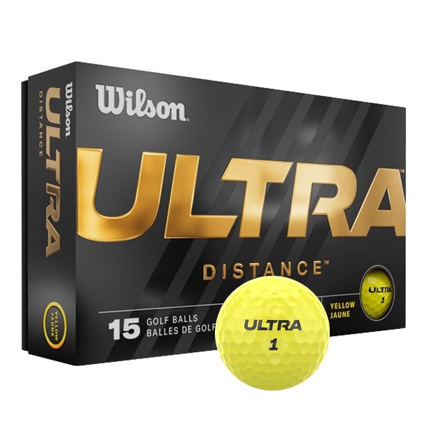 Ultra Distance Yellow Wilson Golf Balls