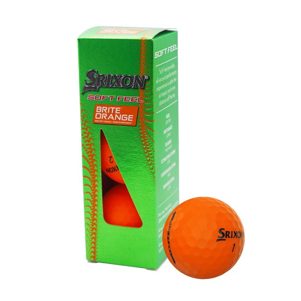 Srixon Soft Feel Brite Orange Golf Balls